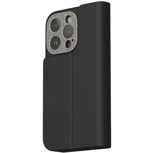Moshi Overture Case with Detachable Wallet (MagSafe) for iPhone 15 Pro - Midnight Black