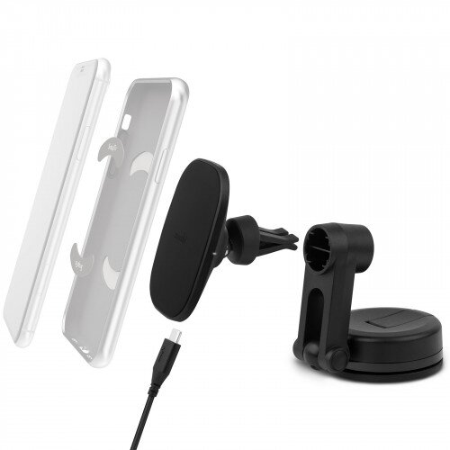 Moshi SnapTo Universal Car Mount with Wireless Charging