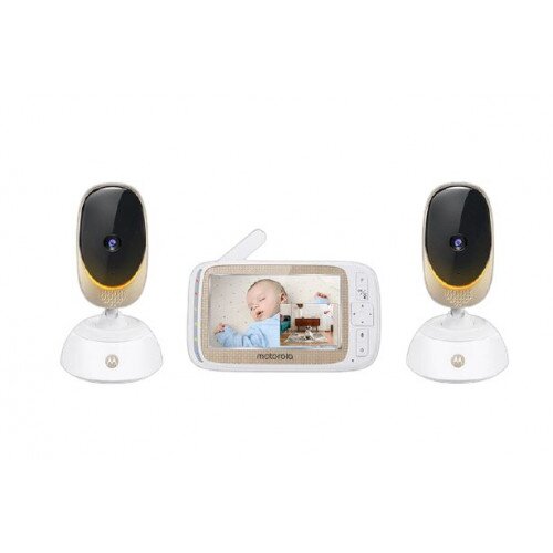 Motorola Comfort85-2 Connect 5" HD Wi-Fi Video Baby Monitor Twin Set