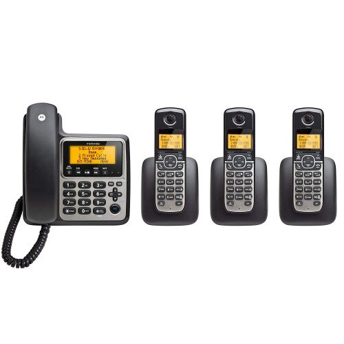 Motorola Digital Corded Home Phone - Four Handsets