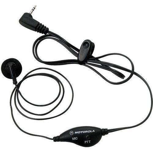 Motorola Earbud with Push-to-Talk Microphone