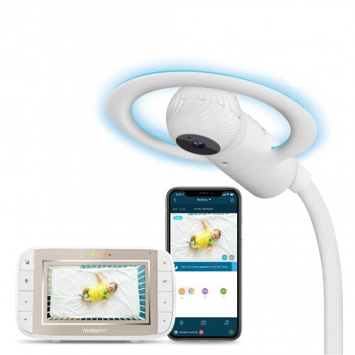 Motorola HALO+ Over the Crib Full HD WiFi Baby Monitor & Soother