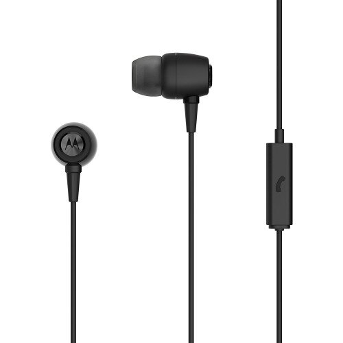 Motorola Earbuds Metal Premium Headphones - Black
