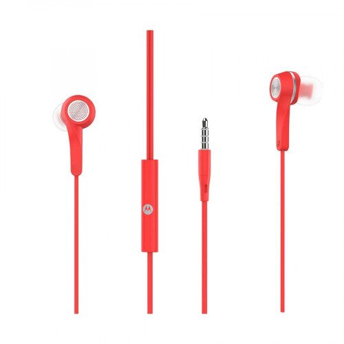 Motorola Pace 120 In-Ear Wired Headphones - Red