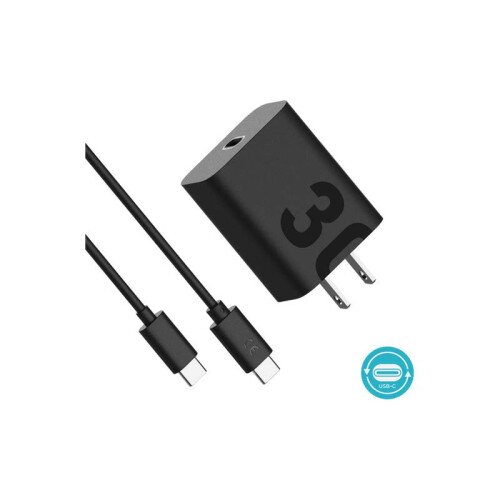Motorola TurboPower 30 Wall Charger with USB-C to USB-C Data Cable