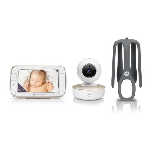Motorola VM855 Connect 5.0” Portable Wi-Fi Video Baby Monitor with Flexible Crib Mount