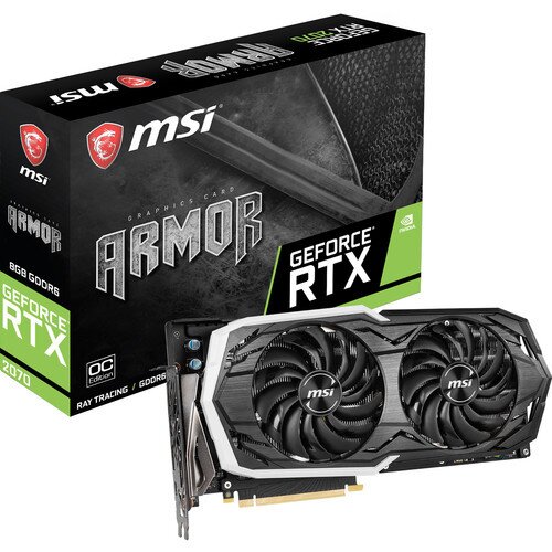 MSI GeForce RTX 2070 ARMOR 8G OC Graphics Card