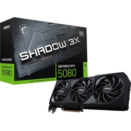 MSI GeForce RTX 5080 16G SHADOW 3X OC Graphics Card