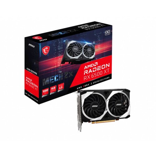 MSI Radeon RX 6500 XT MECH 2X 4G OC Graphics Card