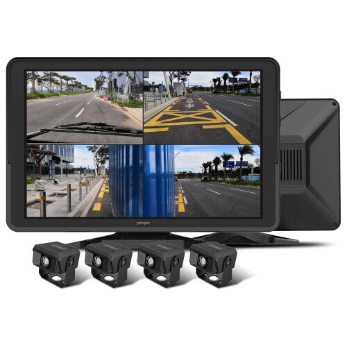 myGEKOgear Orbit T100 4 Channel 1080P Dash Cam for Trucks with a 10.1” IPS Screen