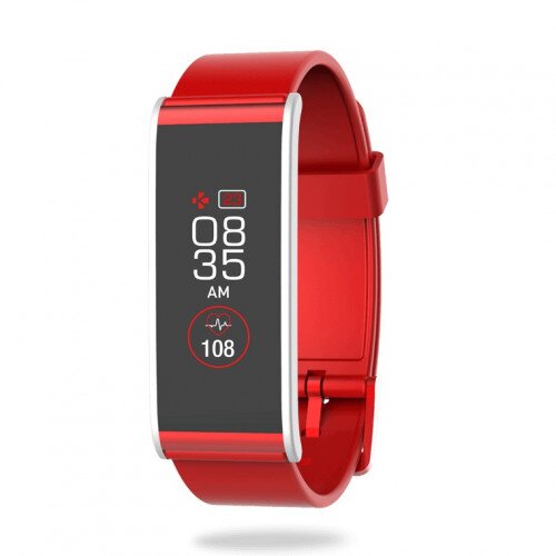 MyKronoz ZeFit4 HR Activity Tracker - Red/Silver