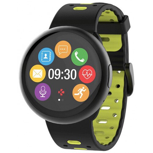 MyKronoz ZeRound2 HR Premium Smartwatch - Brushed/Black/Silicone