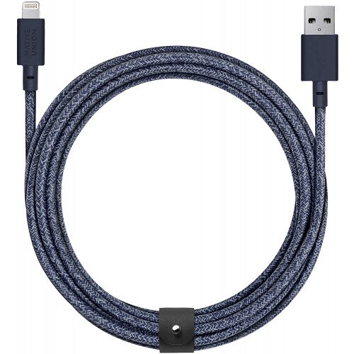 NATIVE UNION Belt Cable XL (USB-A to Lightning) - Indigo