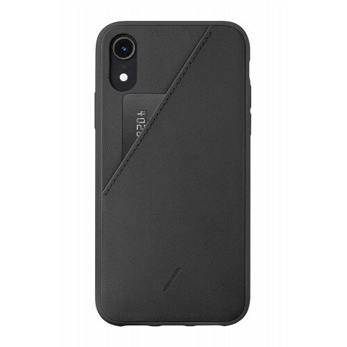 NATIVE UNION Clic Card Protective Leather Case with Card Holder for iPhone XR - Black