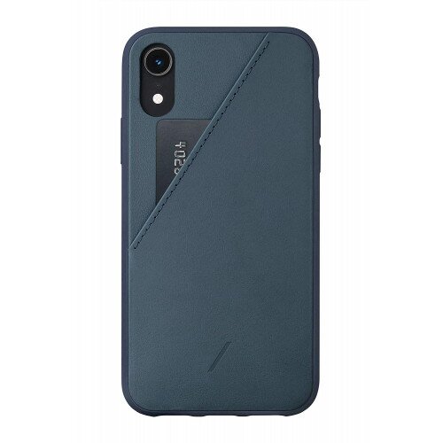 NATIVE UNION Clic Card Protective Leather Case with Card Holder for iPhone XR - Marine