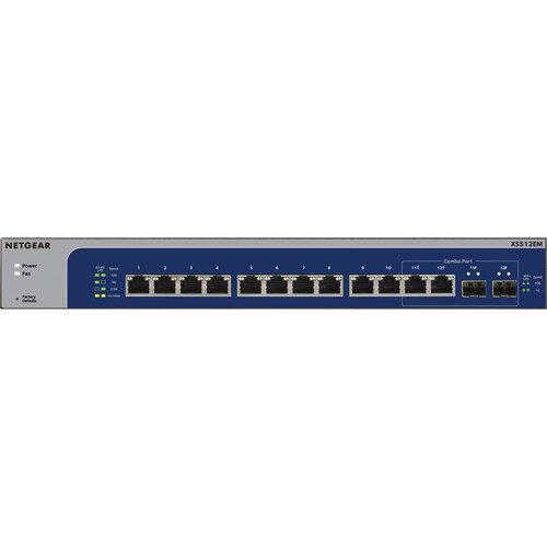 NETGEAR 10-Gigabit/Multi-Gigabit Ethernet Smart Managed Plus Switch