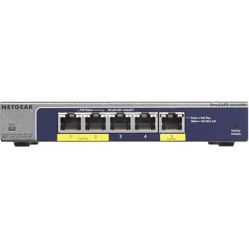NETGEAR 5 Ports Gigabit Smart Managed Plus Switch