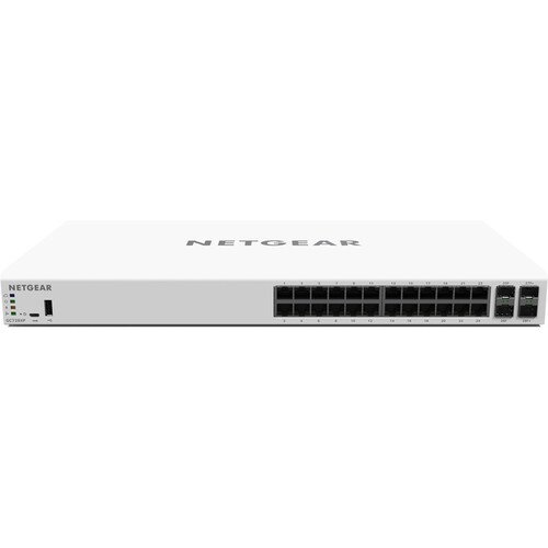 NETGEAR Insight Managed 28-Port Gigabit Ethernet PoE+ Smart Cloud Switch with 2 SFP and 2 SFP+ Fiber Ports
