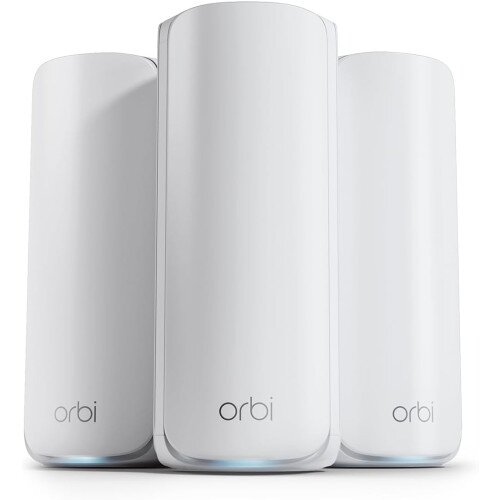 NETGEAR Orbi 870 Series Tri-Band WiFi 7 Mesh Router - 3-Pack - Classic White