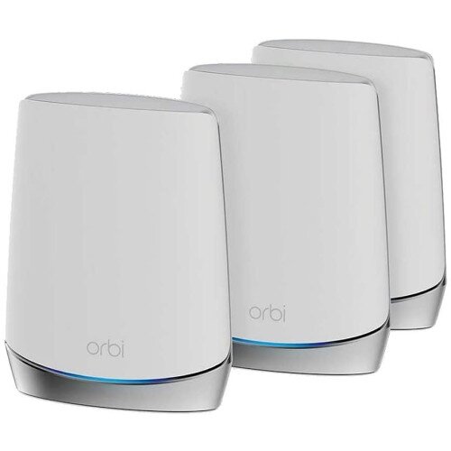 NETGEAR Orbi Tri-Band WiFi 6 Mesh System with Advanced Cyber Threat Protection