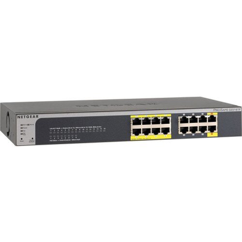NETGEAR ProSafe Gigabit PoE/PoE+ Smart Managed Switch - GS516TP