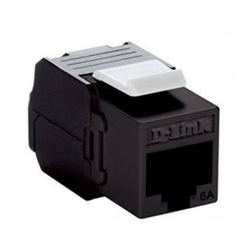 D-Link Cat6A - 10G UTP Keystone Jack - Black