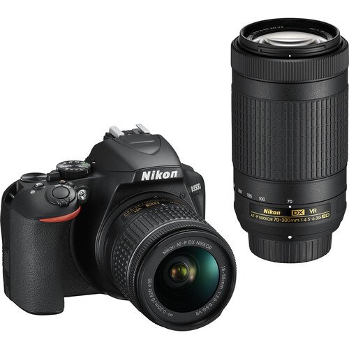 Nikon D3500 Digital SLR Camera - Two Lens Kit