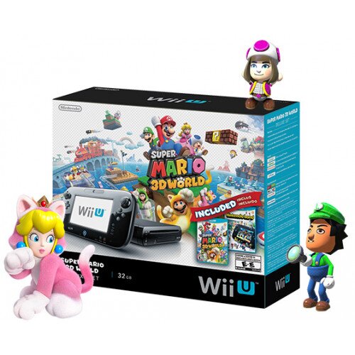 Nintendo Super Mario 3D World Deluxe Set Wii U Bundle