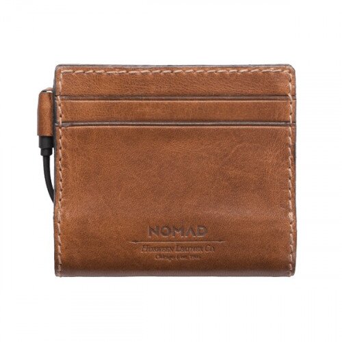 Nomad Leather Charging Wallet - Slim - Horween Brown