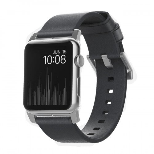 Nomad Modern Strap - Slate Gray - Silver Hardware - 42mm