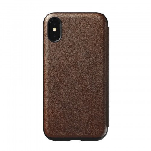 Nomad Rugged Folio Case - iPhone X - Rustic Brown