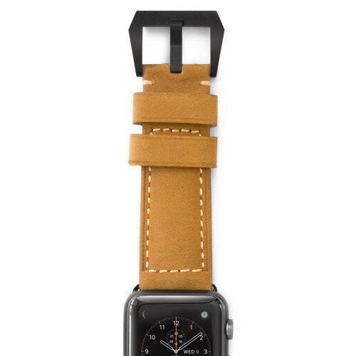 Nomad Strap for Apple Watch - Black Hardware - 38mm - Classic Tan - 2