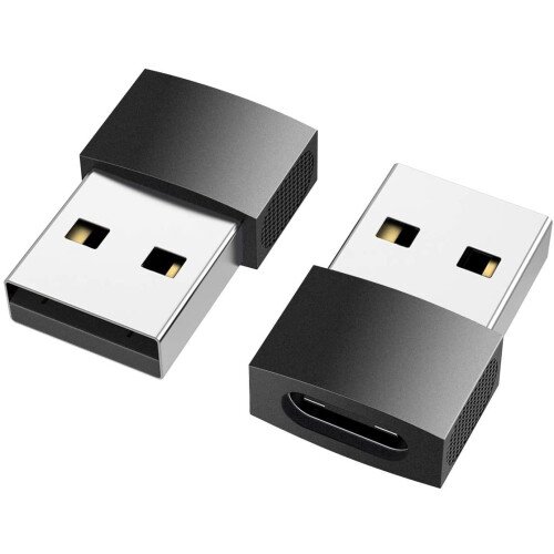 nonda USB-C Female to USB Male Adapter (2 Pack) - Black