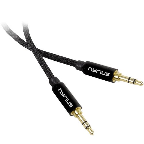 Nyrius Premium Grade 3.5mm Auxiliary Audio Cable (3 Feet)