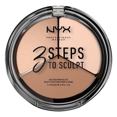 NYX 3 Steps To Sculpt Face Sculpting Palette - Fair