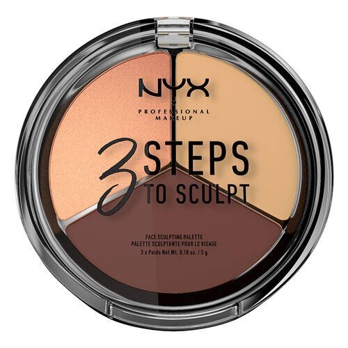 NYX 3 Steps To Sculpt Face Sculpting Palette - Medium
