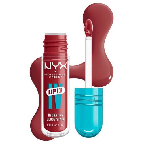 NYX Lip I.V. Hydrating Lip Gloss Stain - Bubblegum Burst