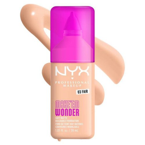 NYX Make ‘Em Wonder Soft Matte Buildable Foundation - Fair