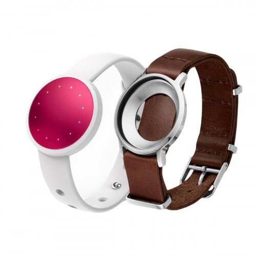 Misfit Shine 2 + NATO Strap Bundle - Chestnut - Pink