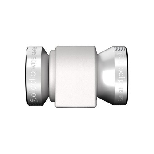 olloclip iPhone 4/4s / iPod Touch 4th Gen 4-in-1 Lens - Silver Lens / White Clip