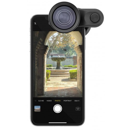olloclip Super-Wide + Telephoto Pro Lenses for iPhone XS Max, XS, XR, X or Multi-Device Clip