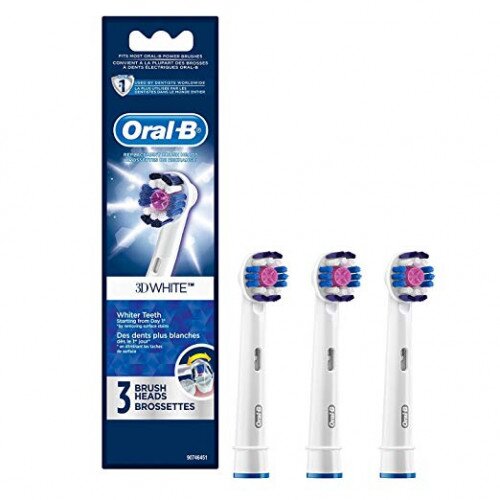 Oral-B 3D White Replacement Electric Toothbrush Heads - 3-Pack