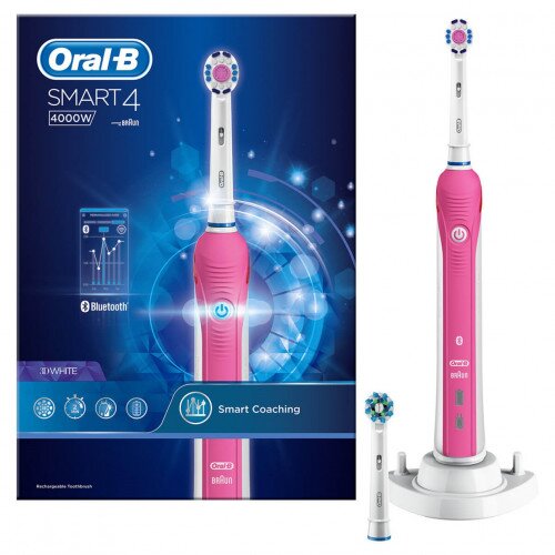 Oral-B SMART 4 4000W 3D White Electric Toothbrush Rechargeable