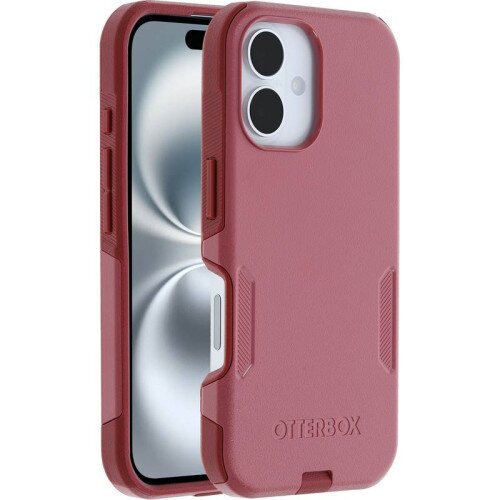 OtterBox Commuter Series Case with MagSafe for iPhone 16 - Foxberry (Pink)