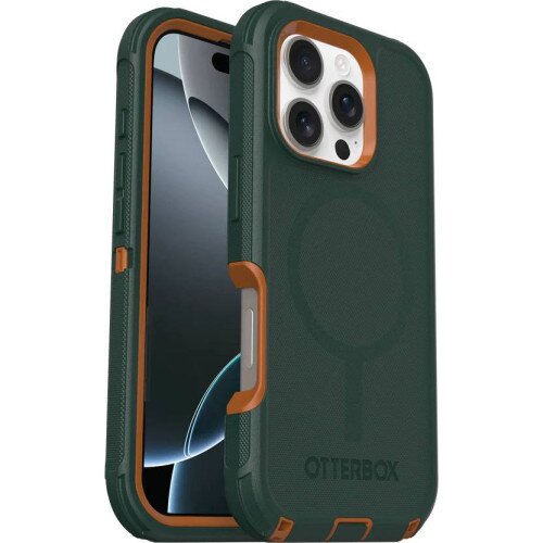 OtterBox Defender Series Pro Case with MagSafe for iPhone 16 Pro - Green Intrigue