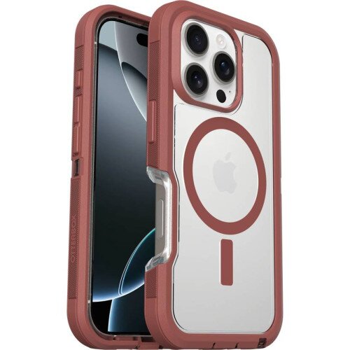 OtterBox Defender Series Pro XT Case with MagSafe for iPhone 16 Pro - Brick Red