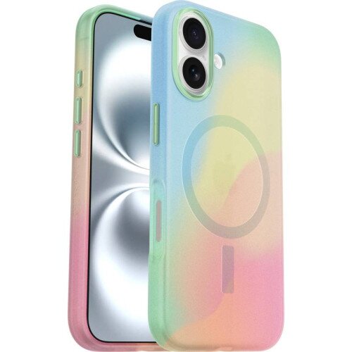 OtterBox Figura Series Case with MagSafe for iPhone 16 - Solstice (Rainbow)