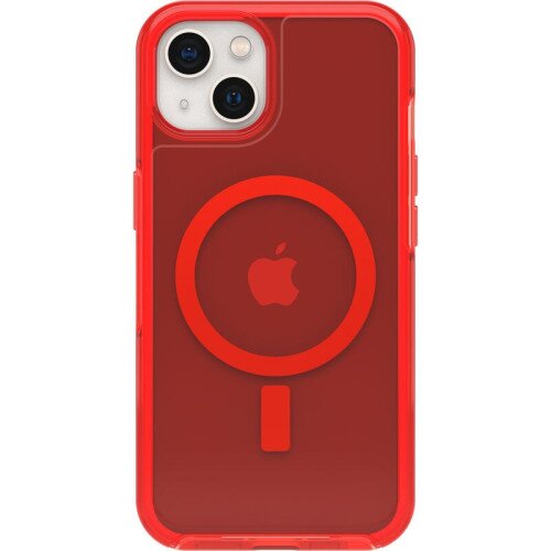 OtterBox iPhone 13 Case for MagSafe Symmetry Series+ Clear - In The Red
