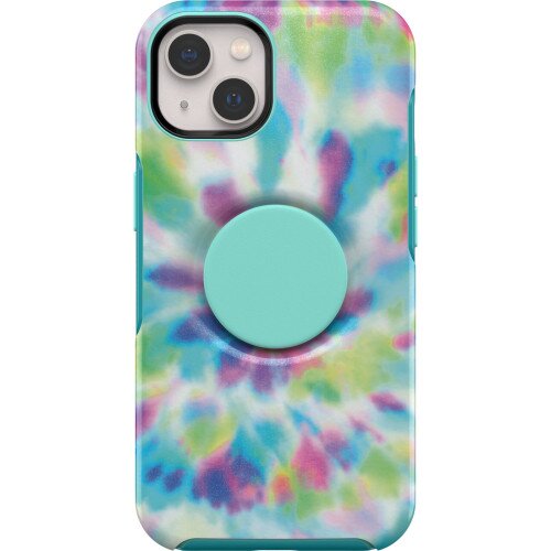 OtterBox iPhone 13 Case Otter + Pop Symmetry Series - Day Trip Graphic (Green / Blue / Purple)