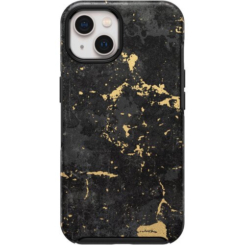 OtterBox iPhone 13 Case Symmetry Series Antimicrobial - Enigma (Black Graphic)